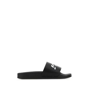 Vtmnts Men Black Rubber Slippers